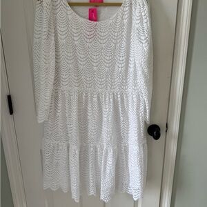 Lilly Pulitzer White Lace Dress